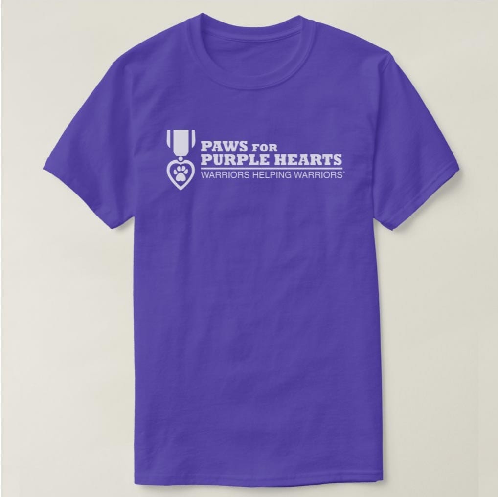 Paws for Purple Hearts T-Shirts
