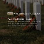 PAWS FOR PURPLE HEARTS PARTNERS WITH WREATHS ACROSS AMERICA