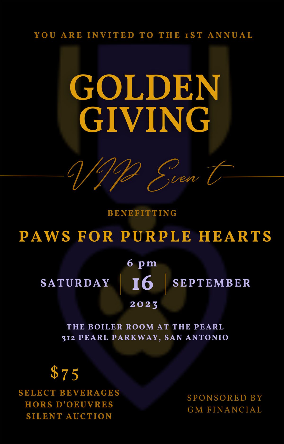 Golden Giving VIP Event