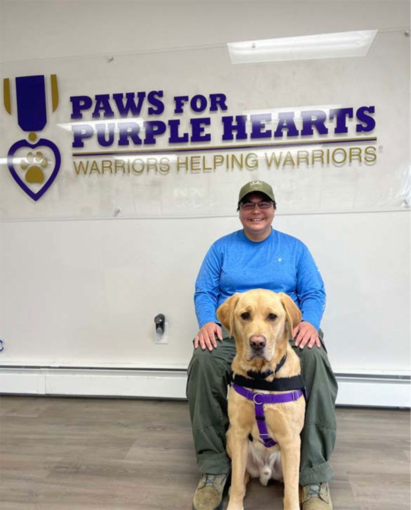 Paws for Purple Hearts, Alaska PAWS Act Participant Mary Pavloff & Service Dog Kreitzberg