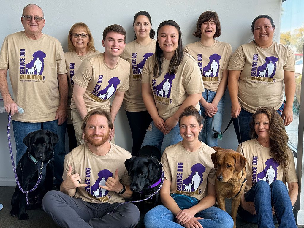 Paws for Purple Hearts Team and Graduates