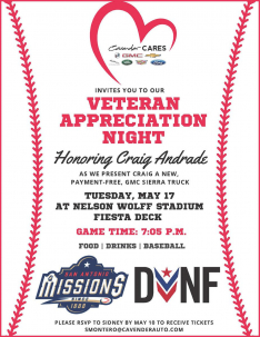 Cavendar Cares is hosting a Military Appreciation Night